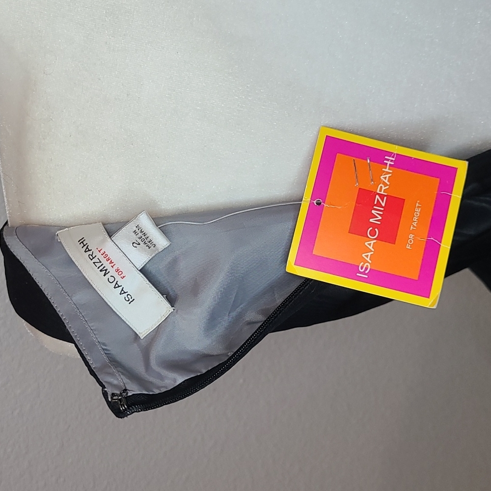 NWT Isaac Mizrahi for Target black evening dress size 2 - Picture 9 of 9